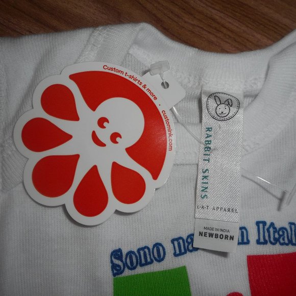 Sono Nato In Italia Born In Italy  onsie   NWT - Picture 4 of 5
